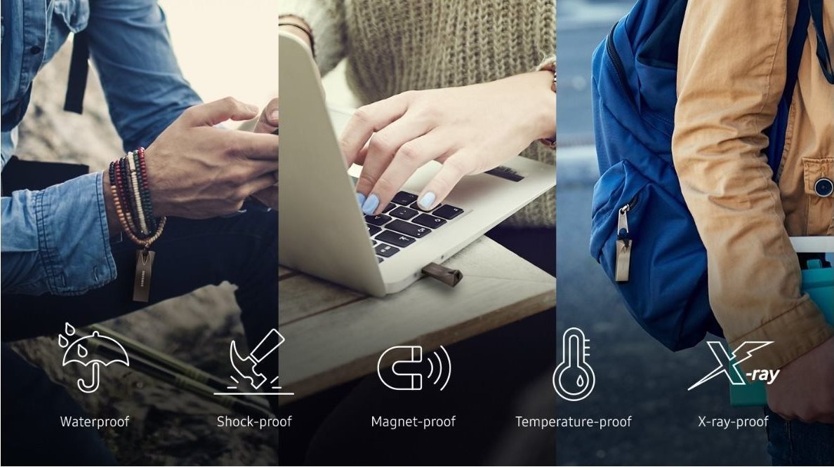 זכרון נייד סמסונג SAMSUNG BAR PLUS USB 3.1 MUF-64BE3